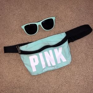 Fanny pack and Sunglasses